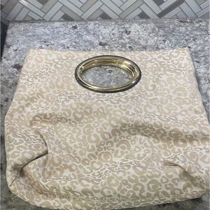 Antonio Melani Tan Leopard Print Tote EUC
